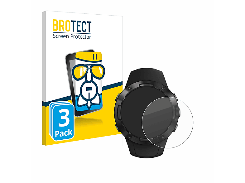 BROTECT 3x Airglass 5) klare Schutzfolie(für Suunto