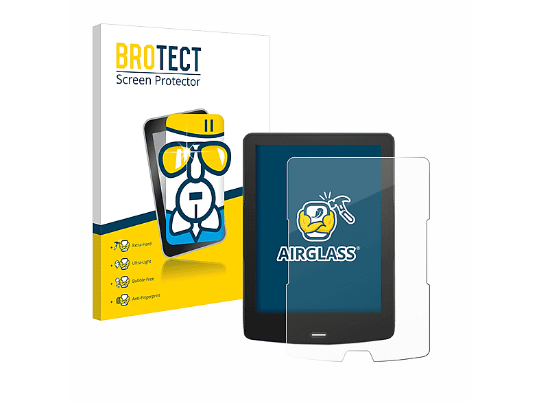 Airglass BROTECT klare Plus) Calypso Schutzfolie(für inkBOOK