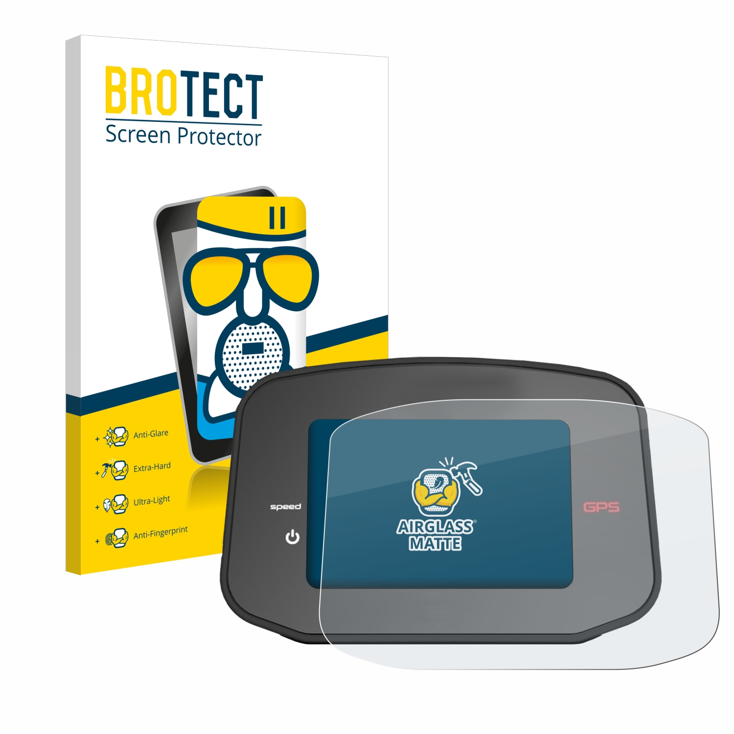 BROTECT Airglass matte Schutzfolie(für CT8 PowaKaddy GPS)