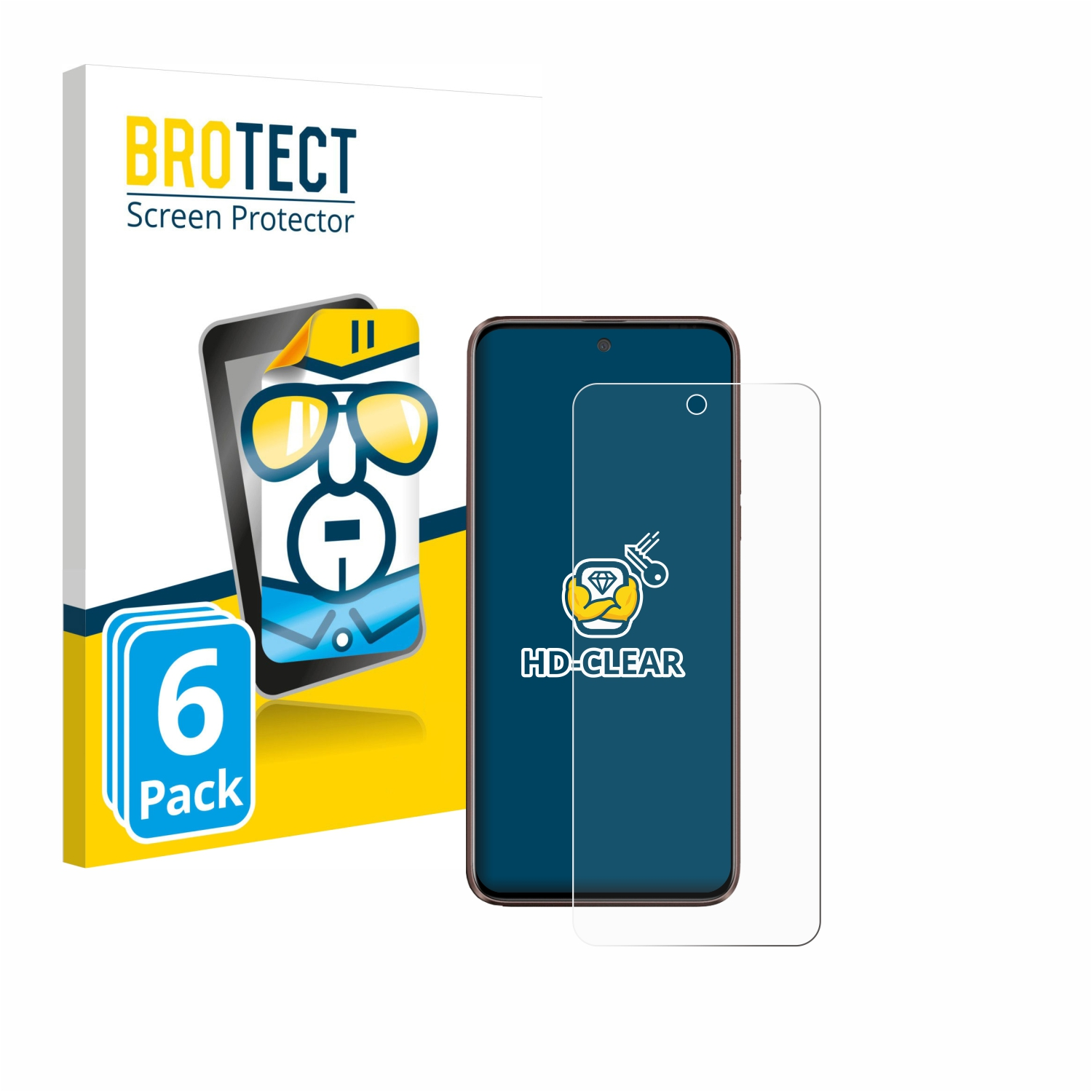 BROTECT 6x klare Schutzfolie(für U23) HTC