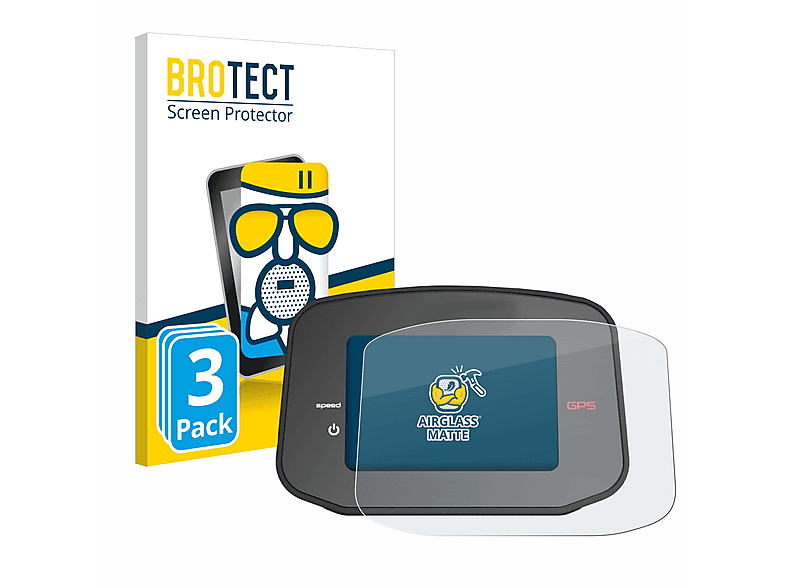 BROTECT 3x Airglass matte Schutzfolie(für GPS) CT8 PowaKaddy