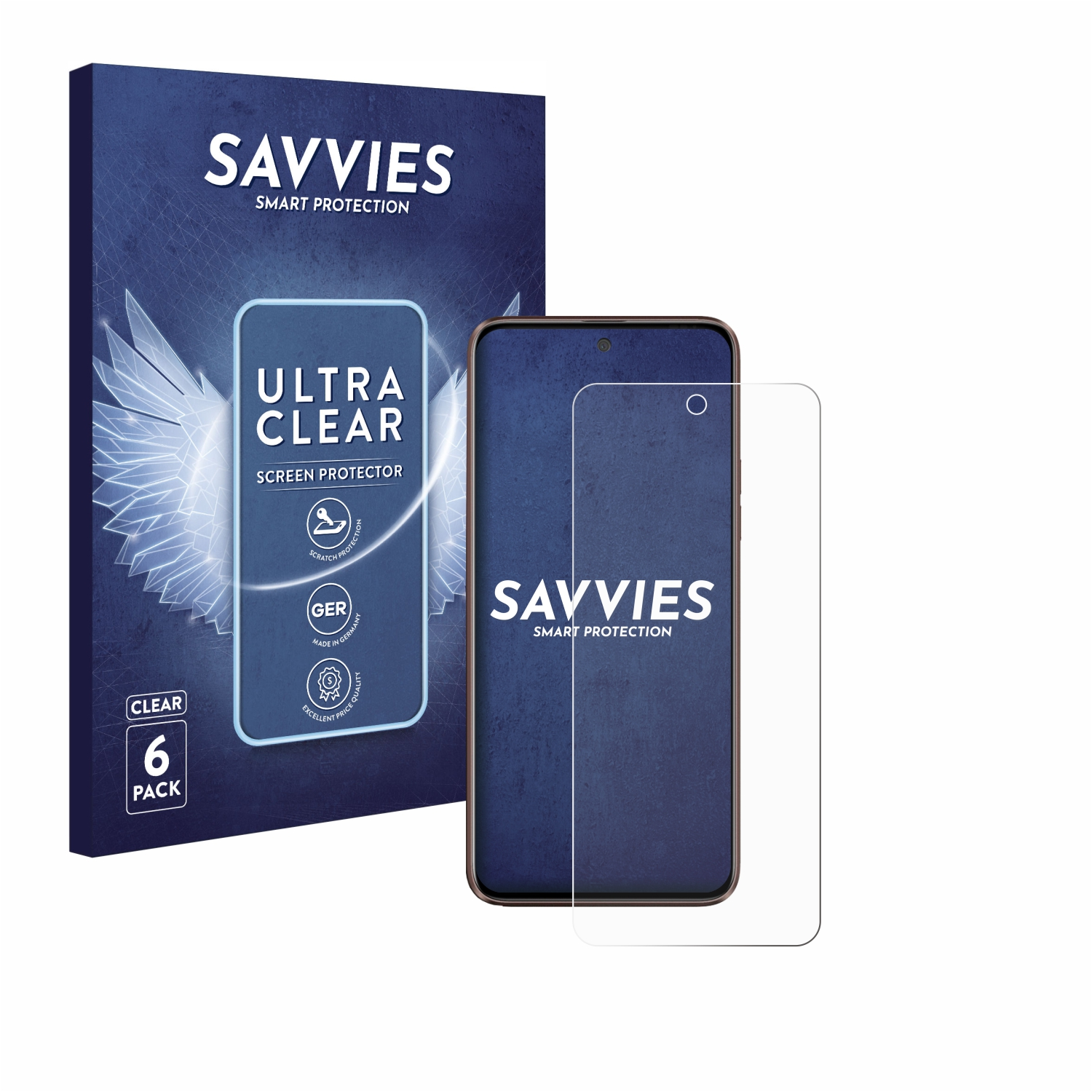 6x Schutzfolie(für SAVVIES HTC klare U23)