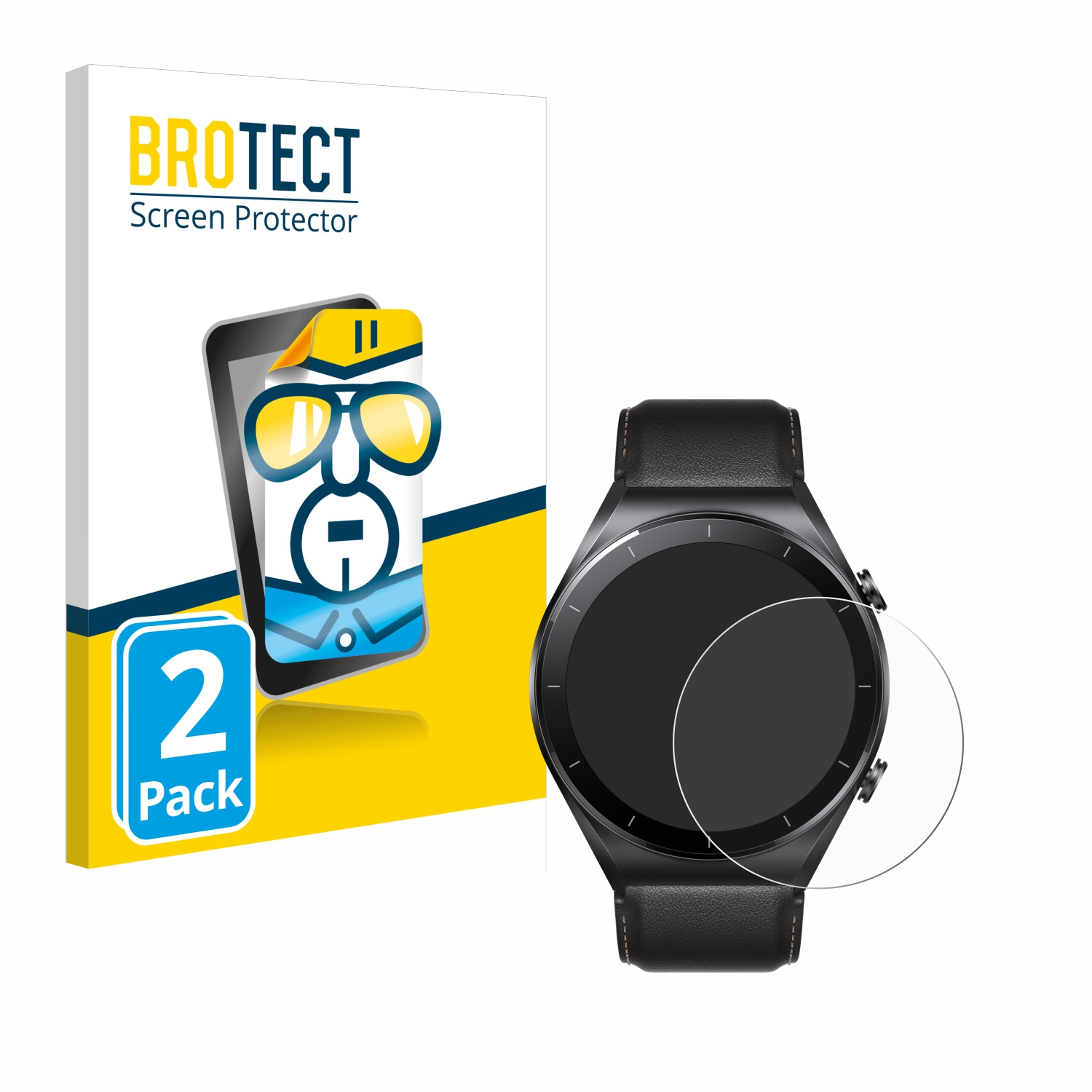 klare Watch 2x S1) Schutzfolie(für BROTECT Xiaomi