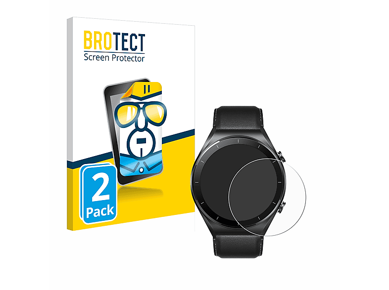 BROTECT 2x klare Schutzfolie(für Xiaomi Watch S1)