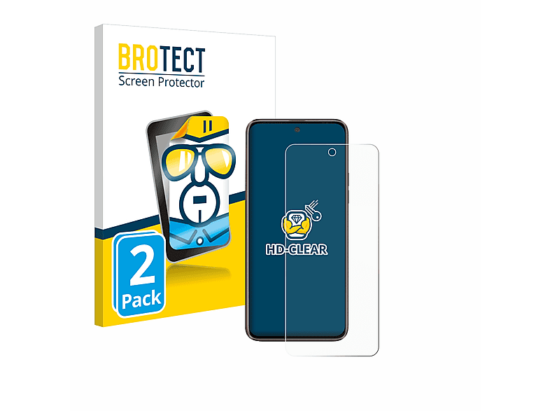 U23) 2x BROTECT Schutzfolie(für klare HTC