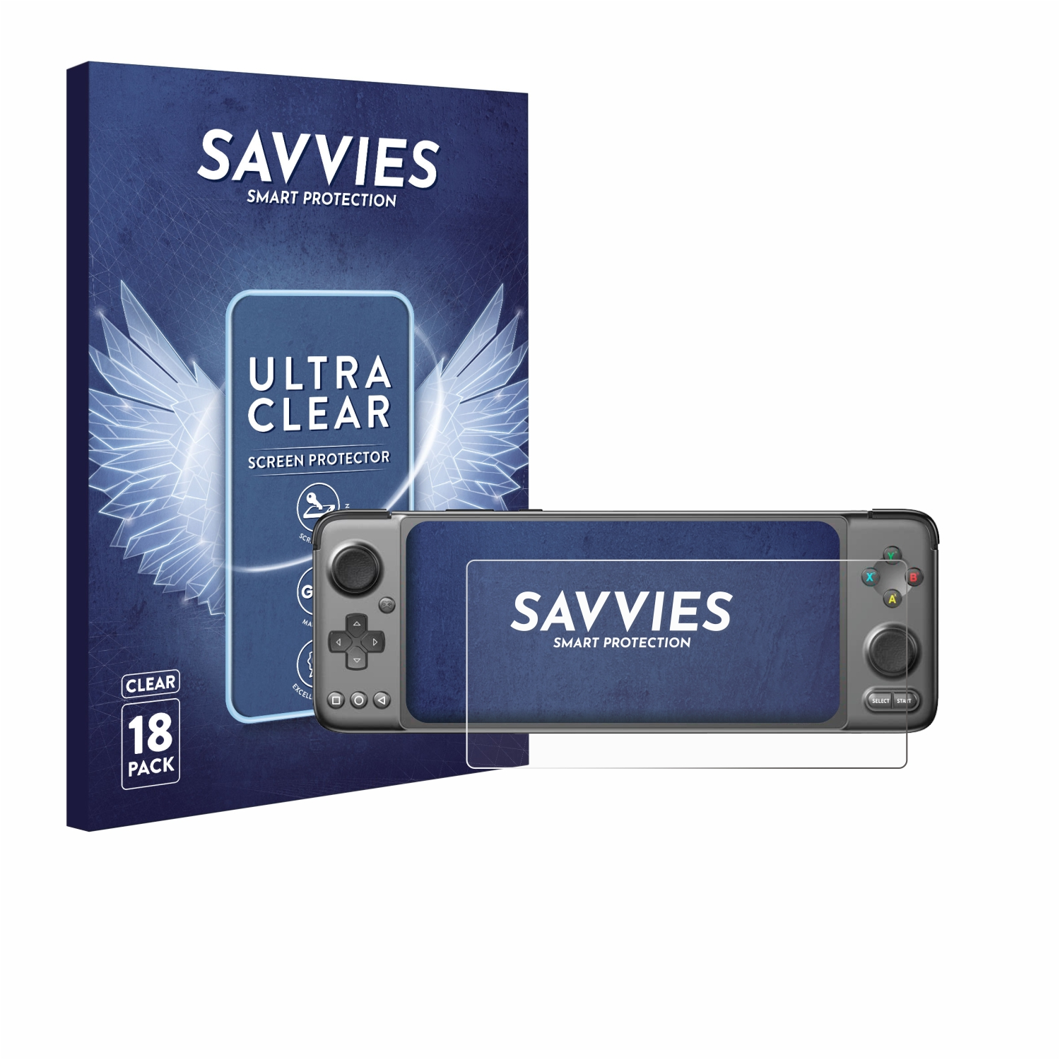 SAVVIES 18x klare Schutzfolie(für GPD Gaming XP Plus Android Handheld)