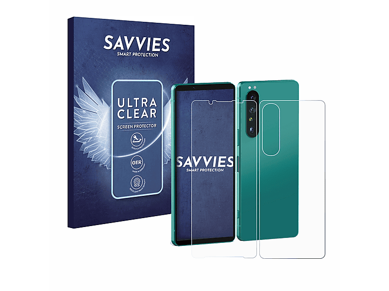 Schutzfolie(für klare 18x V) 1 SAVVIES Xperia Sony
