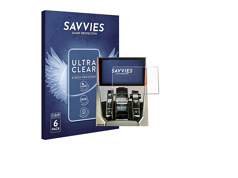 SAVVIES 6x klare Smart 4 Touch) Schutzfolie(für DS