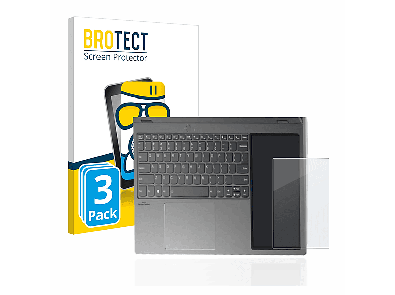 BROTECT 3x Airglass matte Schutzfolie(für Lenovo ThinkBook Plus Gen 3 (Unteres Display))