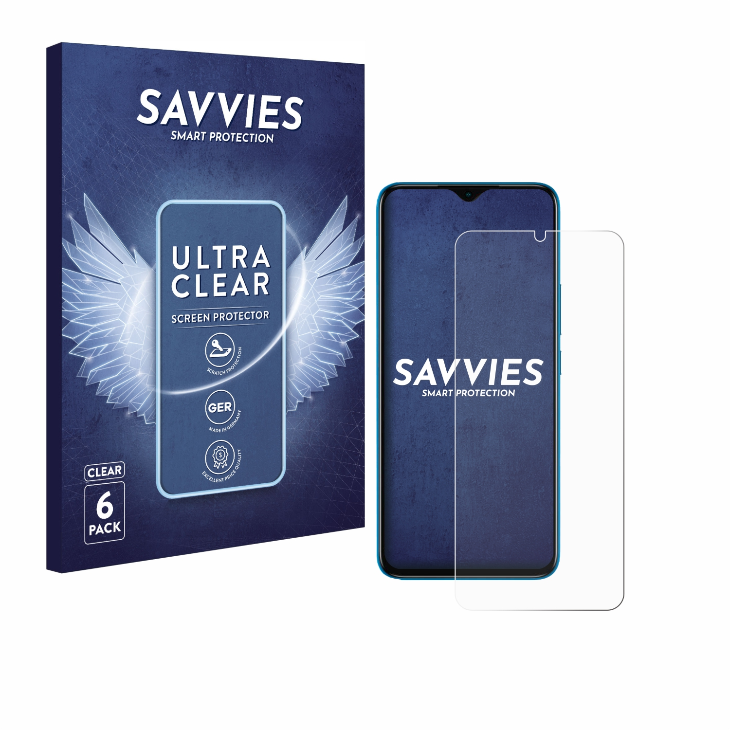 Infinix HD) Smart klare SAVVIES 6x 6 Schutzfolie(für