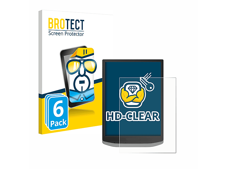 BROTECT InkPad Schutzfolie(für PocketBook Pro) klare 6x X