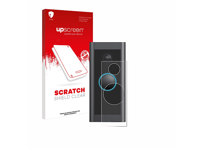 UPSCREEN Kratzschutz klare Doorbell Ring Schutzfolie(für Video Wired)