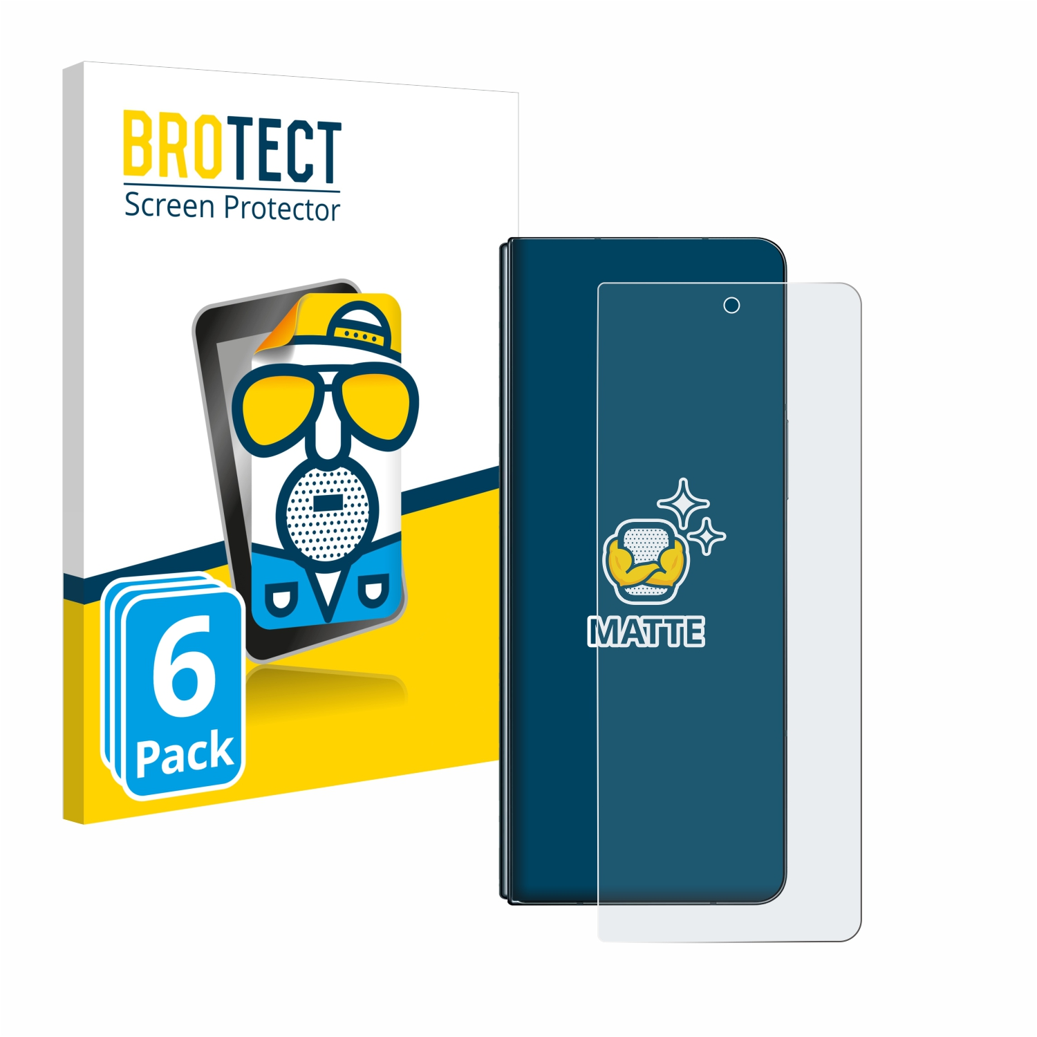 BROTECT 6x matte Galaxy Z Schutzfolie(für Samsung 4) Fold