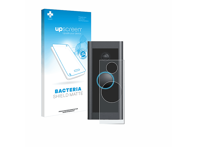 UPSCREEN antibakteriell entspiegelt matte Schutzfolie(für Ring Video Doorbell Wired)
