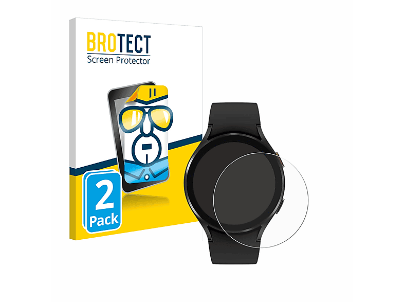 2x BROTECT klare Samsung (44mm)) Galaxy Watch Schutzfolie(für 4