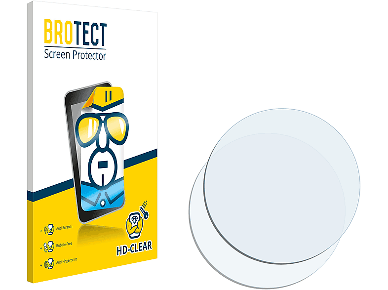BROTECT 2x klare Schutzfolie(für TAG Heuer Aquaracer (43 mm)) | Smartwatch Schutzfolien & Gläser