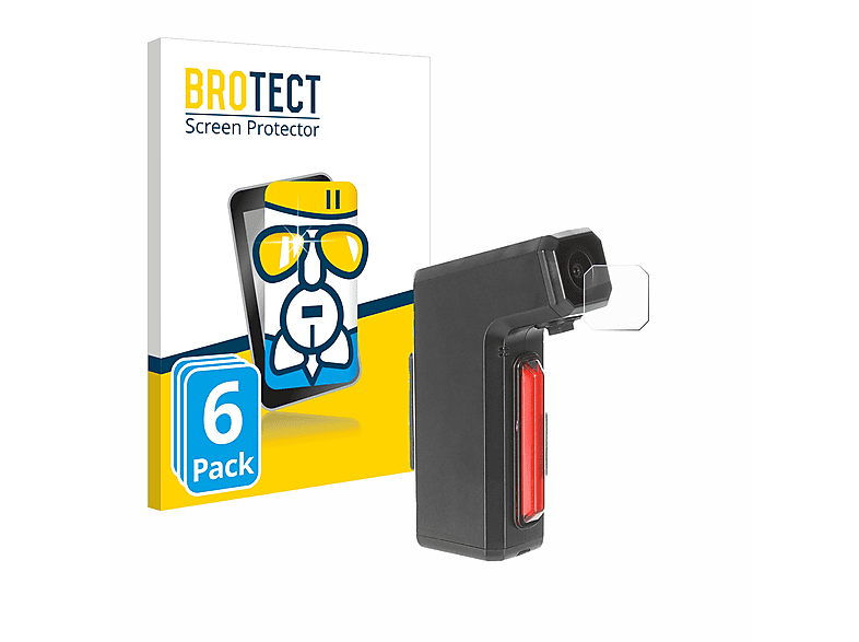 BROTECT 6x Airglass klare Schutzfolie(für Tooo Cycling DVR80)