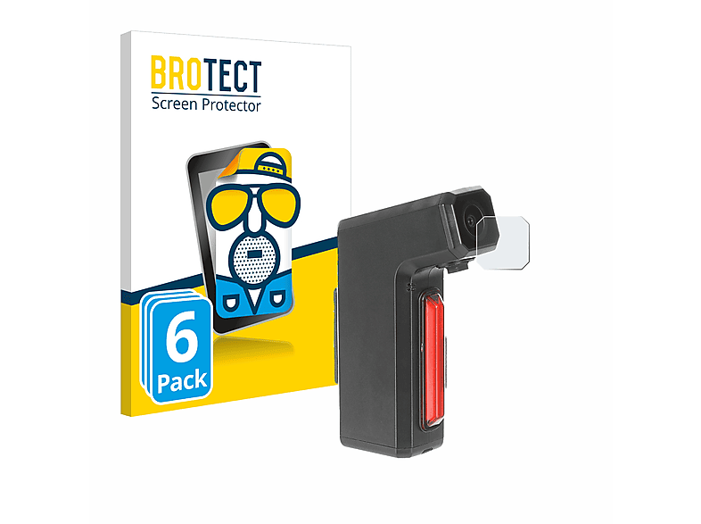 BROTECT 6x matte Schutzfolie(für Tooo Cycling DVR80) | Kamera Schutzfolie