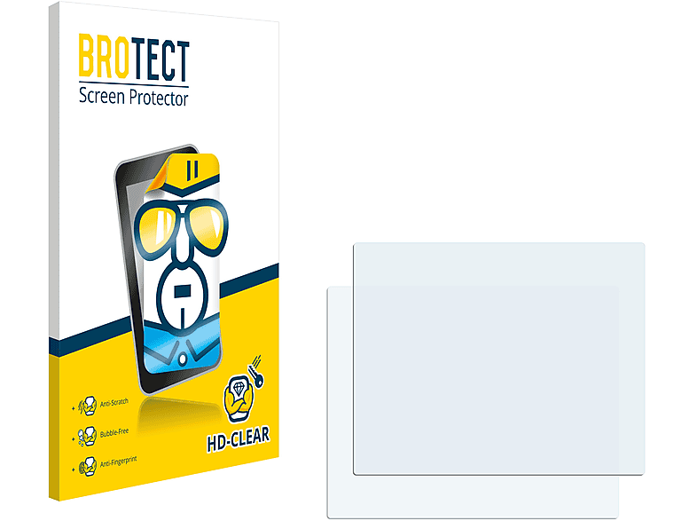 BROTECT 2x klare Schutzfolie(für Müller Elektronik TOUCH800)