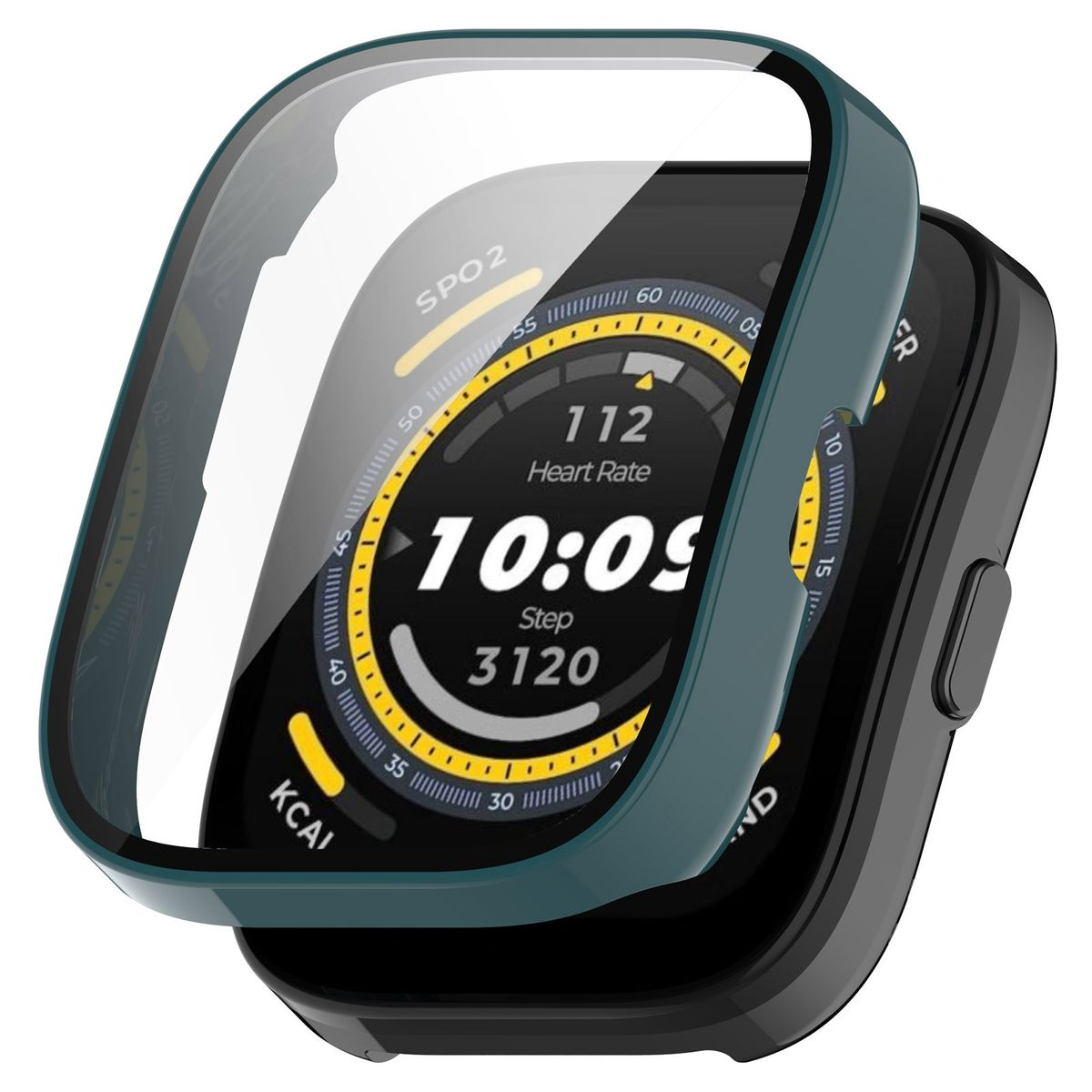 WIGENTO Kunststoff Smart Schutz Hülle(für 5) Hülle mit Glas Amazfit Bip Watch H9 Watch