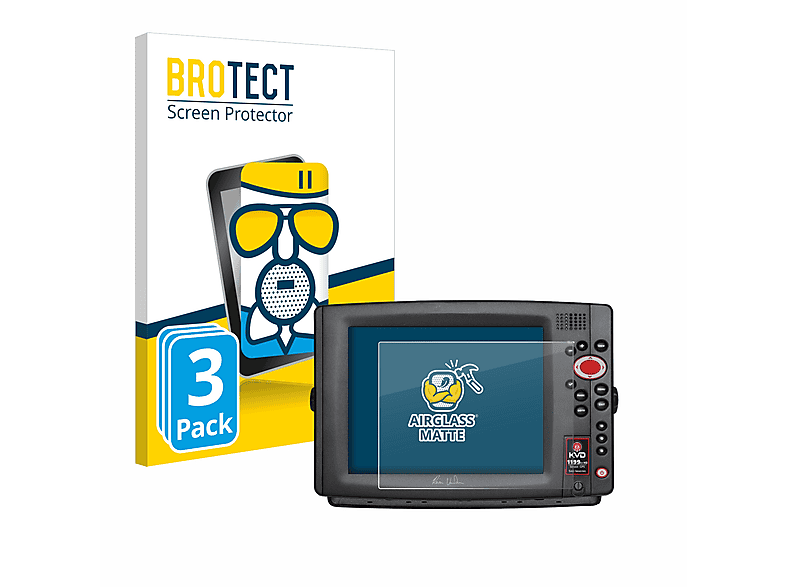 BROTECT 3x SI) matte Schutzfolie(für 1198c Humminbird Airglass