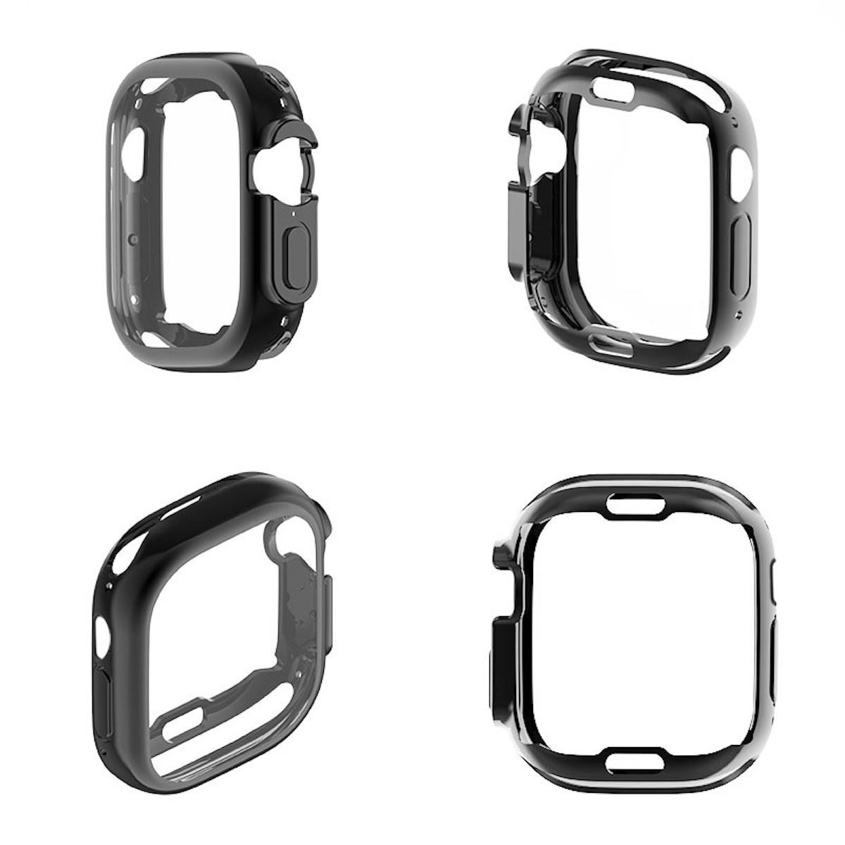 Watch Schutz 1 Smart Hülle 2 Hülle(für PET WIGENTO mit Watch Apple Watch Shockproof Folie Ultra + 49mm)
