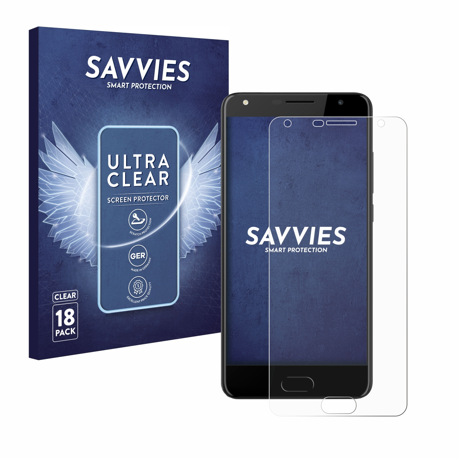 Energy Schutzfolie(für 3) 18x Pro SAVVIES Phone klare Sistem