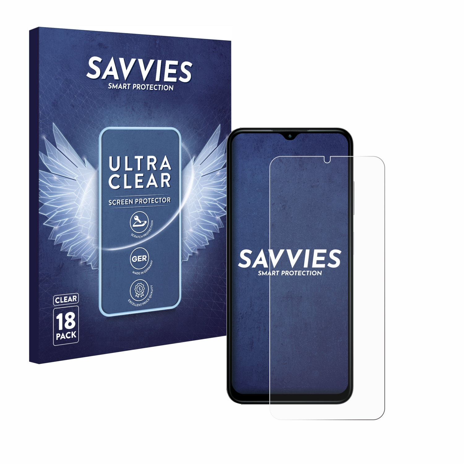 18x SAVVIES Nokia klare Schutzfolie(für 5G) G42