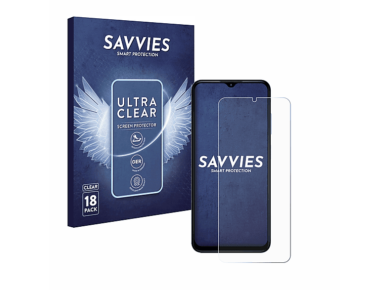 SAVVIES 5G) klare Schutzfolie(für G42 18x Nokia