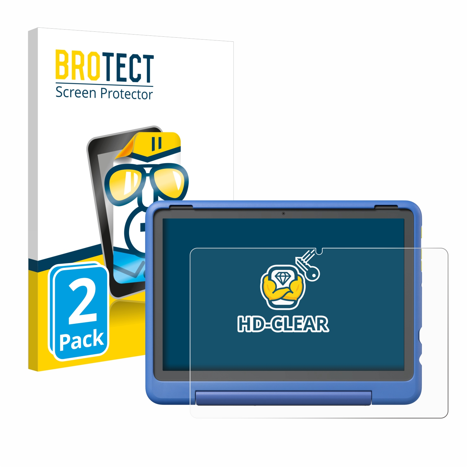 Brotect AirGlass Pellicola In Vetro Ibrido Per Fire HD 10 Kids Edition 2017 – Protezione Schermo 9H, Anti-impronta - 4