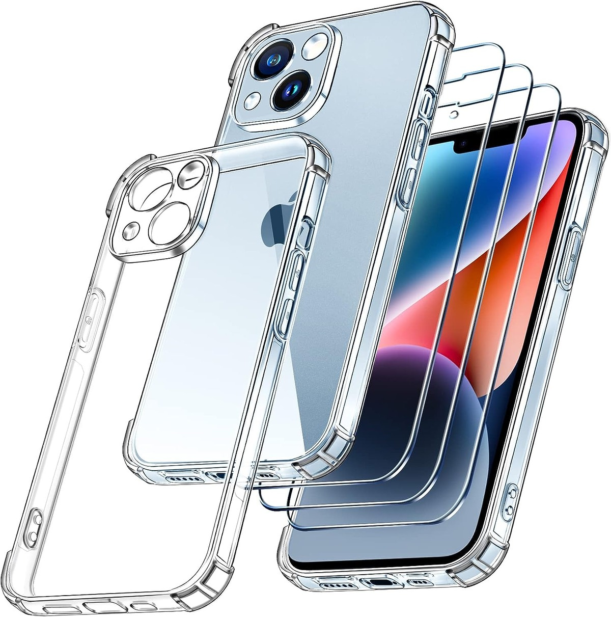 Schutzfolie Hülle(für BAKER iPhone 13, Handyhülle Panzer Schutz und TPU Stück 1 für Glas 13) Apple 3 und iPhone