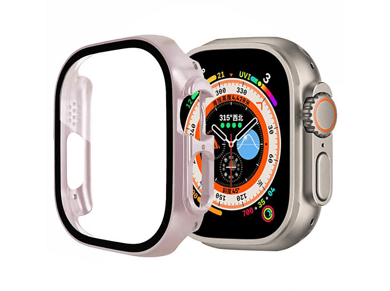 WIGENTO 2 in Panzer Ultra 1 Folie Grad Hülle H9 49mm) 360 Hart + + Watch Apple Glas 1 2 Smartwatchhülle(für
