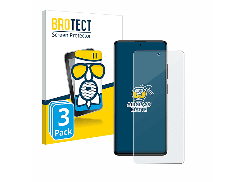 BROTECT 3x Airglass Pro+) Schutzfolie(für Xiaomi Note 12 Redmi matte