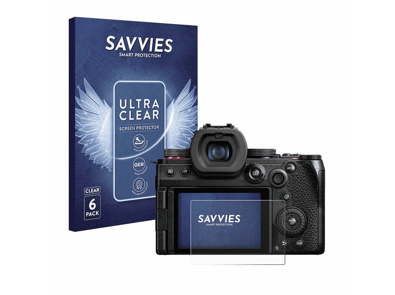 Savvies 6x Schermbeschermer Voor Panasonic Lumix DC-G9 – Ultra Transparant, Krasbestendig, En Eenvoudig Aan Te Brengen