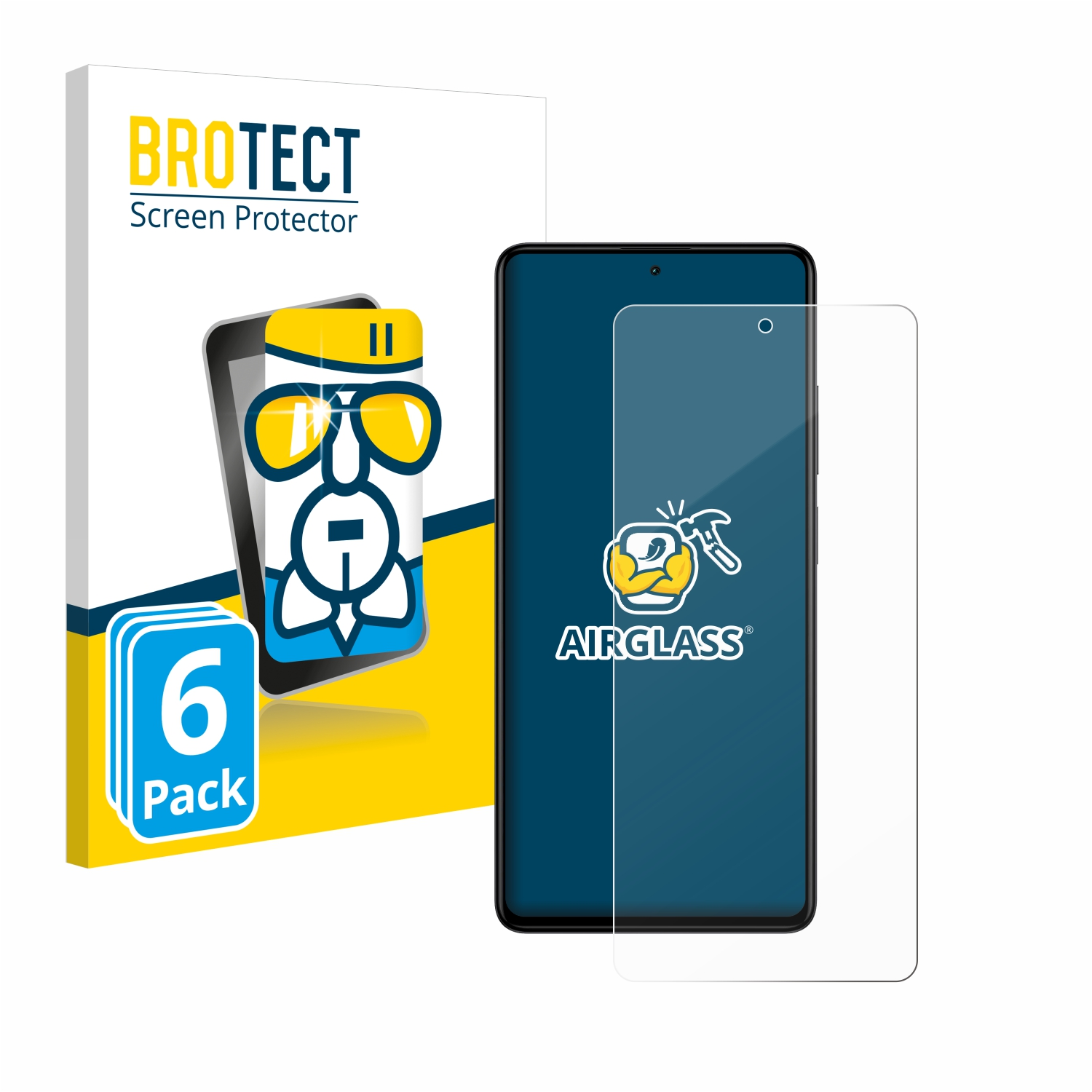 BROTECT 6x 12 Xiaomi Airglass klare Redmi Pro+) Note Schutzfolie(für