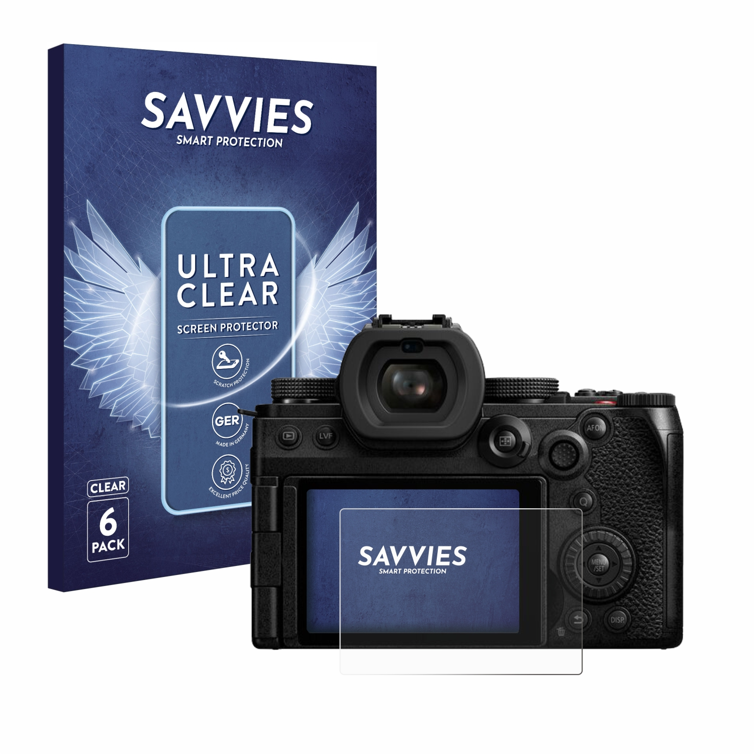 SAVVIES 6x klare Schutzfolie(für Lumix DC-S5M2X) Panasonic