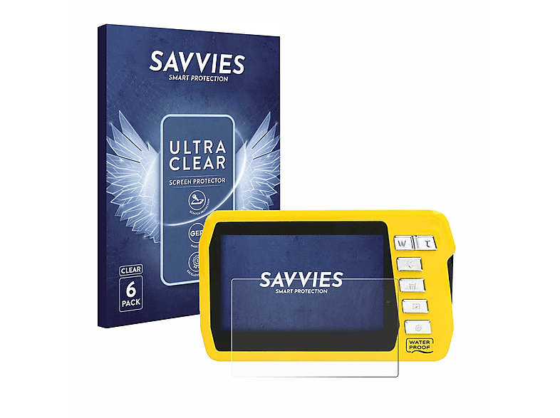 SAVVIES 6x klare Schutzfolie(für W3048) easypix