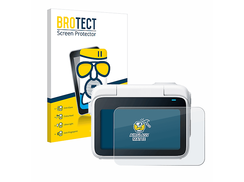 BROTECT Airglass matte Schutzfolie(für Action Insta360 Cam) 3 Go