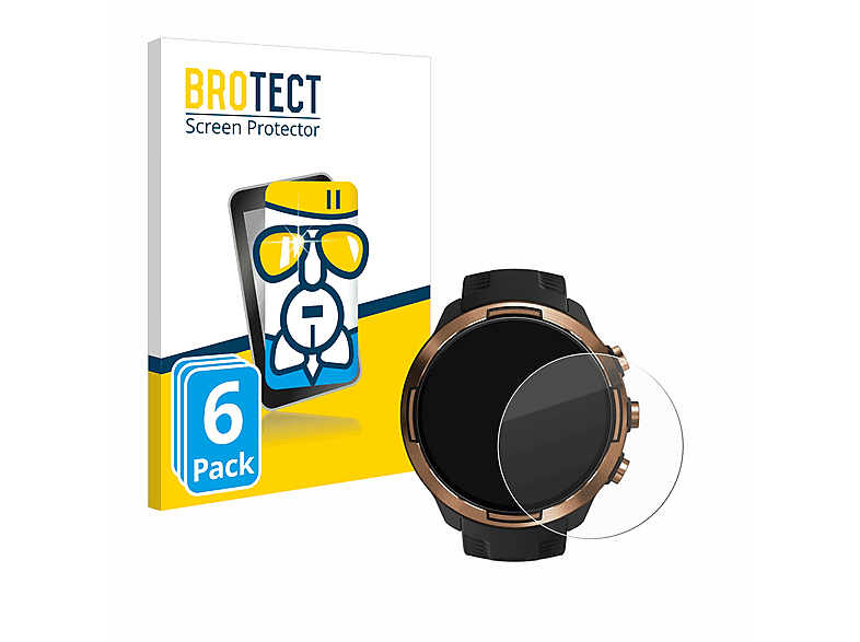 BROTECT 6x Schutzfolie(für Baro) Airglass klare Suunto 9