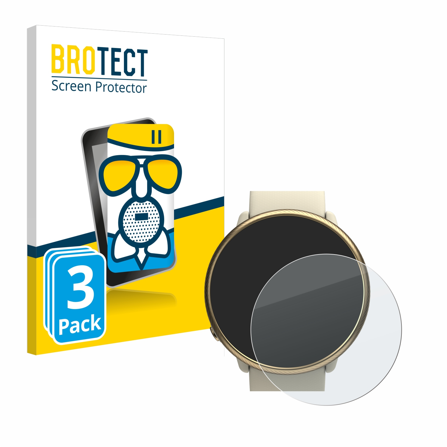 BROTECT 3x 2) matte Schutzfolie(für Polar Airglass Ignite