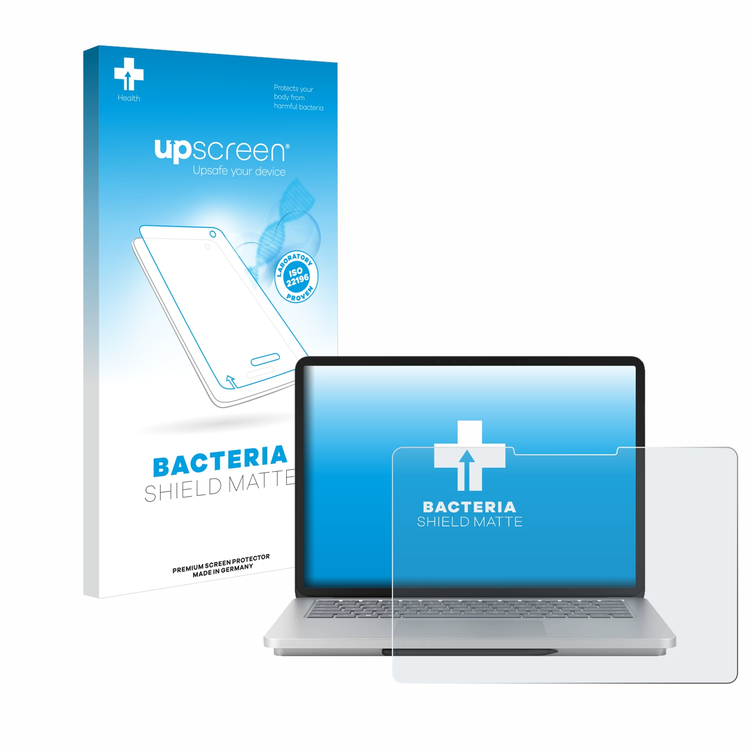 Laptop 2) Schutzfolie(für Surface antibakteriell Microsoft matte UPSCREEN entspiegelt Studio