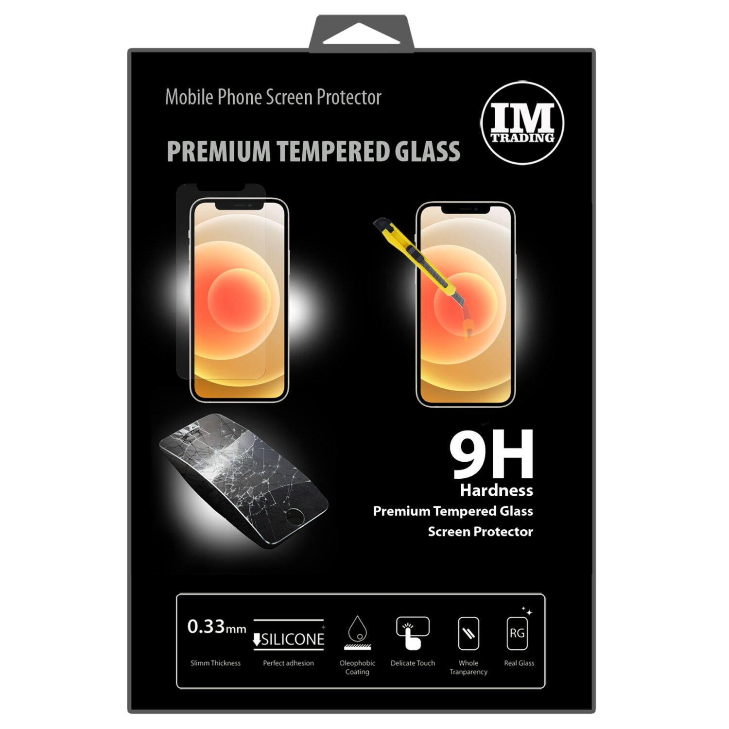 COFI cofi1453® Schutzglas 9H kompatibel Glas Panzerfolie mit Passgenau Mini Displayschutz(für 12 iPhone Apple 12 Mini) iPhone Displayschutzfolie