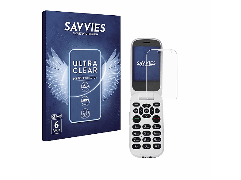 savvies 6 Pezzi Pellicola Protettiva per Blackview BV8100 Protezione Schermo Trasparente