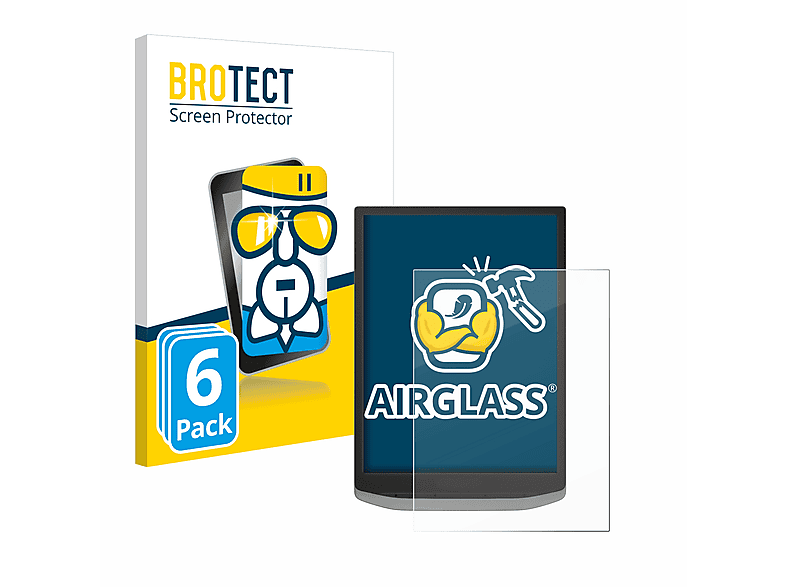 BROTECT 6x Airglass klare Schutzfolie(für PocketBook InkPad X Pro)