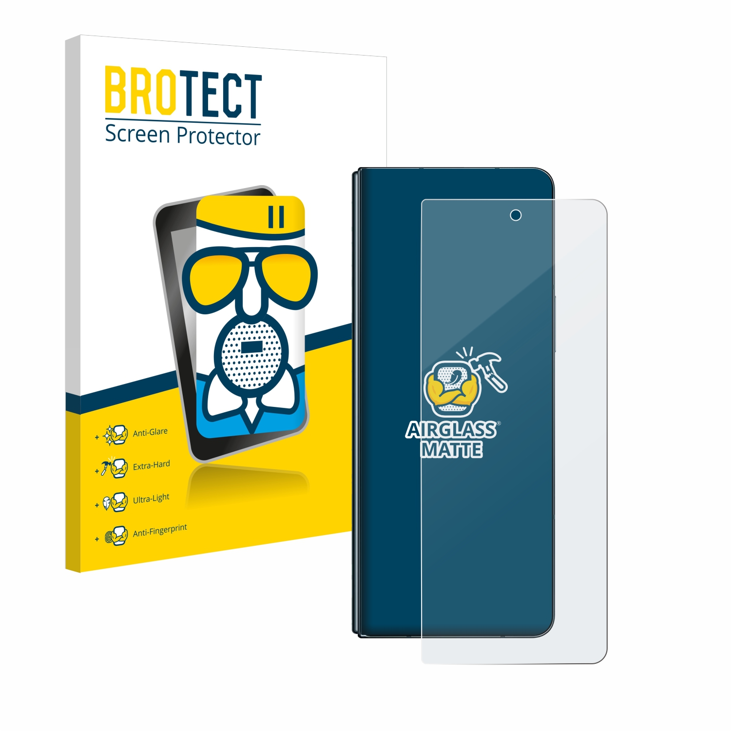 BROTECT Airglass matte Schutzfolie(für Samsung Galaxy Fold Z 4)