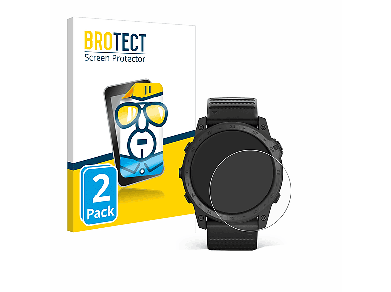BROTECT 2x klare Schutzfolie(für Garmin Tactix 7 Pro)
