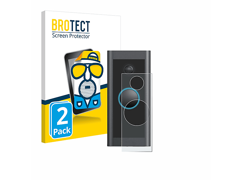 BROTECT 2x matte Schutzfolie(für Ring Video Doorbell Wired)