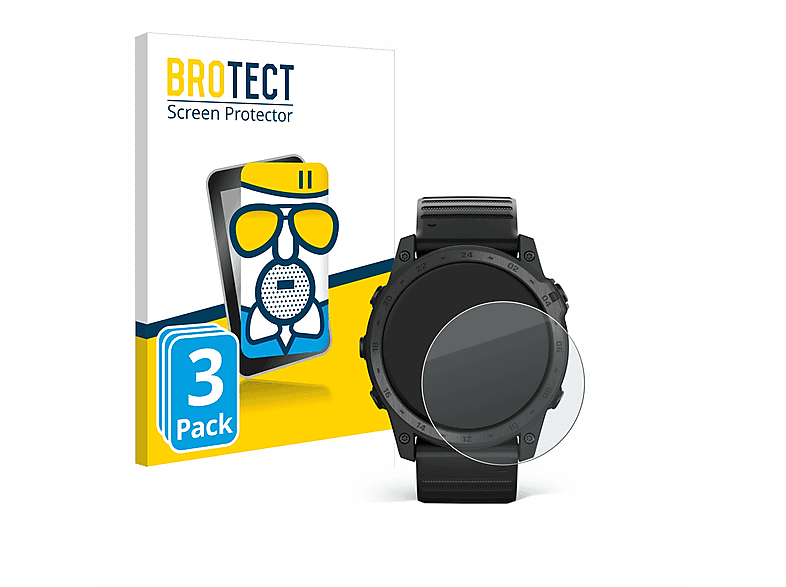 BROTECT 3x Tactix matte Airglass Pro) Garmin 7 Schutzfolie(für