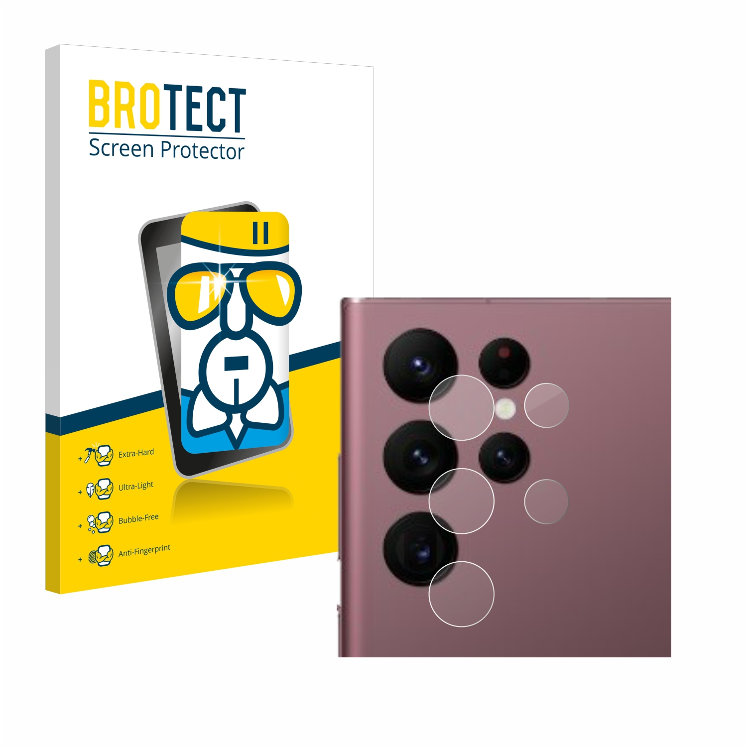 BROTECT Airglass klare Schutzfolie(für Samsung S22 Ultra Galaxy 5G Edition) Enterprise