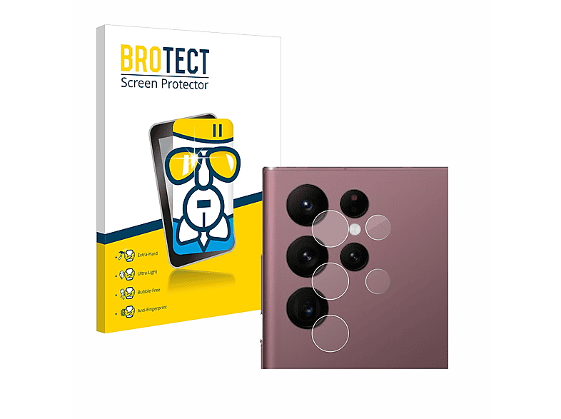 BROTECT Airglass klare Schutzfolie(für Samsung Galaxy S22 Ultra 5G Enterprise Edition)